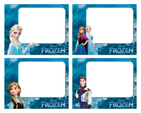 Frozen Name Tag Printables